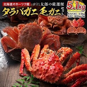 かに太郎の厳選便　タラバガニ3.5kg　毛ガニ800g×２| 毛ガニ_03506