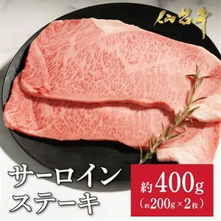 仙台牛サーロインステーキ　約400g(約200g×2枚)_肉 ステーキ 牛肉 ビーフステーキ  肉 黒毛和牛 牛肉   肉 仙台牛 牛肉 うし ビーフ_【配送不可地域：離島】【1459105】