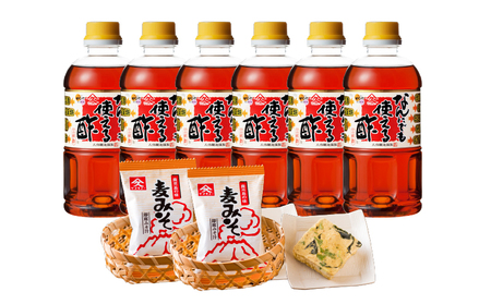 1995 なんにでも使える 酢 500ml×6本+ みそ汁 セット KN016-005-01 調味料 加工食品 味噌汁