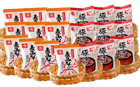 2000 即席 みそ汁 10食・即席 豚汁 9食 セット KN016-013-01 味噌汁 加工食品