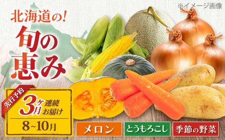 【全3回定期便】【先行予約】旬の恵み 3品目 [AJAH003] 野菜 定期便