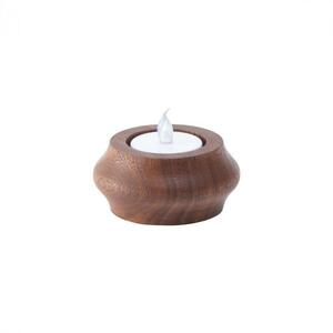 【ギフト用】旭川家具　コサイン　キャンドルホルダーBAUM　ウォルナット_03279
