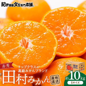 V7444_【2026年先行予約】田村みかん／特選ギフト品10kg【Sサイズ】赤秀
