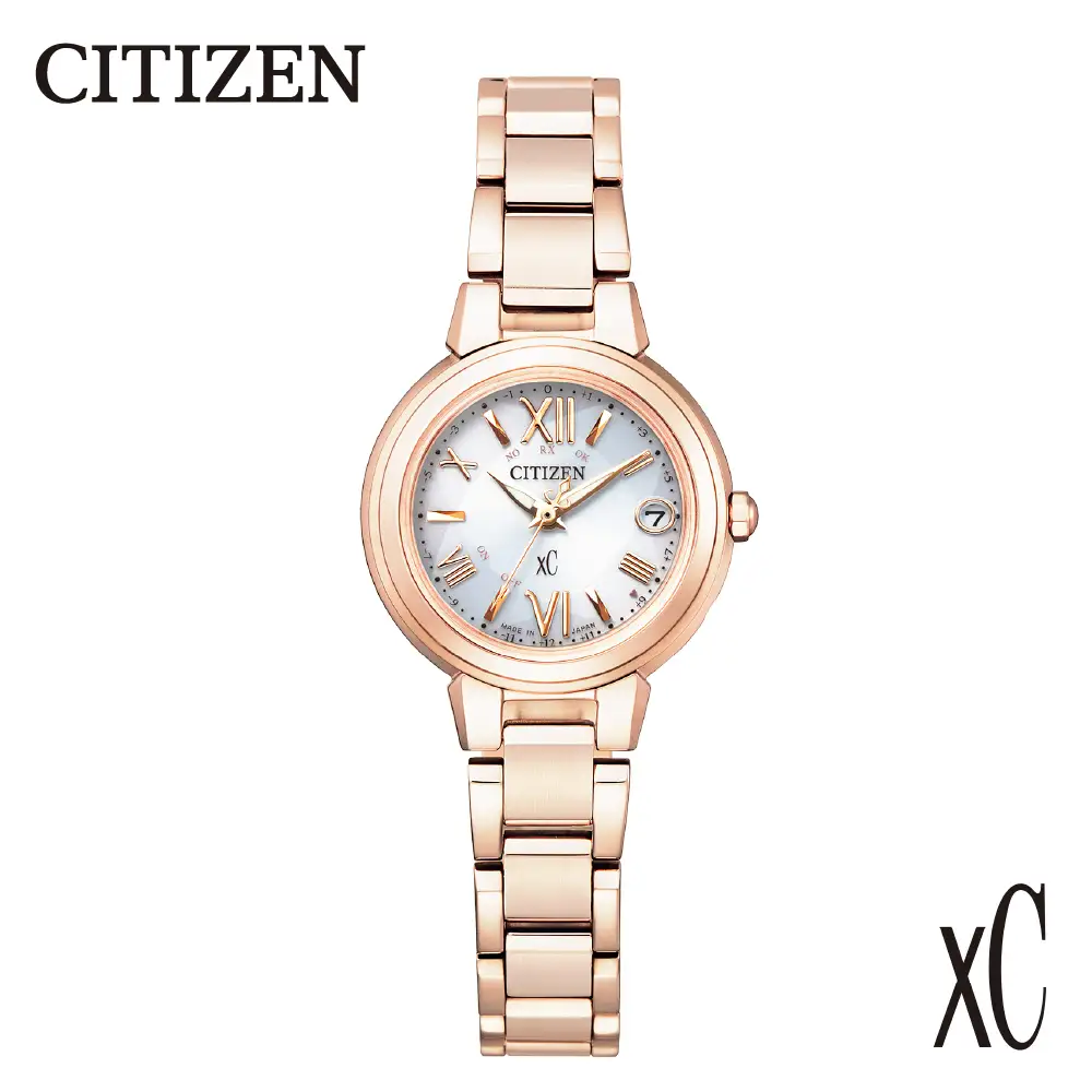 【CITIZEN】 クロスシー ES9435-51A 腕時計 レディース ピンクゴールド サクラ色 光発電 エコ・ドライブ 防水 ステンレス サファイアガラス メーカー保証 新潟県 妙高市
