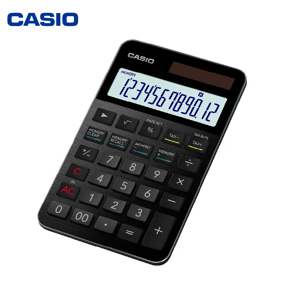 カシオ 電卓 S100NB-BK 電卓 計算機 事務用品