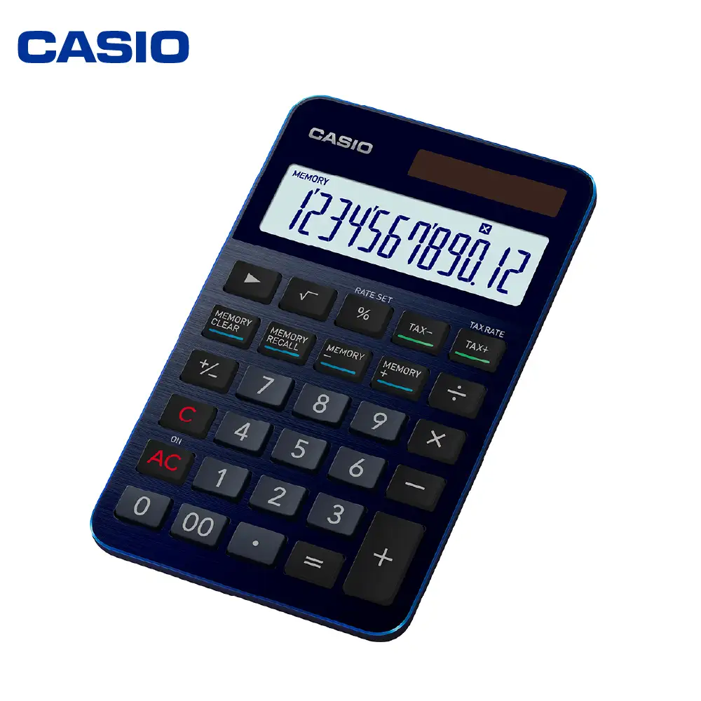 カシオ 電卓 S100NB-BU 電卓 計算機 事務用品