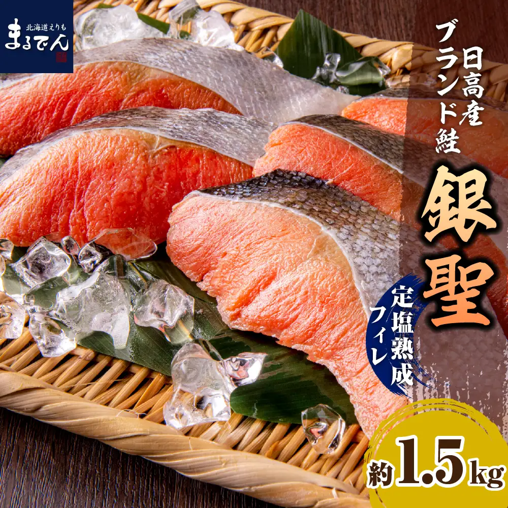 北海道日高産 銀聖鮭の定塩熟成フィレ約1.5kg