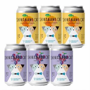 アイスクリームとフルーツなどのお酒　季節のネコ飲み比べ 6本（2種類×3本）