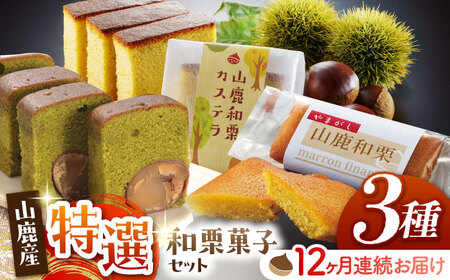 【12回定期便】和栗菓子セット 【株式会社あんず】[ZBT010]