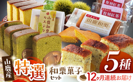 【12回定期便】和栗特選菓子セット 【株式会社あんず】[ZBT011]
