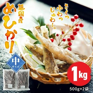 延岡産めひかり無頭中サイズ500g×2袋 N0184-YA2267