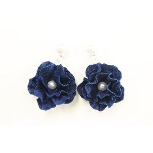 藍染花ピアス
