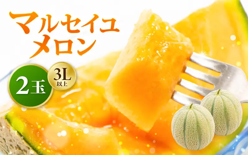 【先行予約】【数量限定】 マルセイユメロン 3Lサイズ以上 × 2玉 【2026年6月上旬より順次発送】 [A-16518]