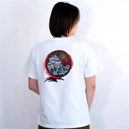 岡崎市 マンホールTシャツ 白 Mサイズ【1473515】