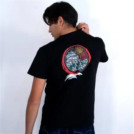 岡崎市 マンホールTシャツ 黒 XLサイズ【1473536】