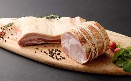 天草の塩で作ったロースハムとベーコン 計約1.4kg