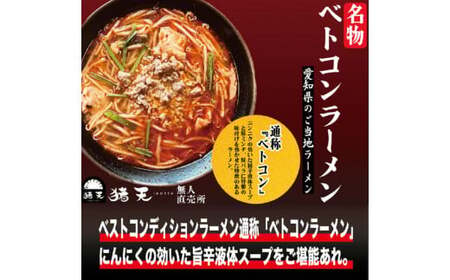 【定期便】「猪天」名物ベトコンラーメン 1人前×2セット １２ヶ月コース ラーメン