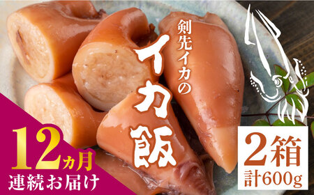 【全12回定期便】対馬 剣先イカ の いか飯 [WAF035] あかいか イカ イカ飯