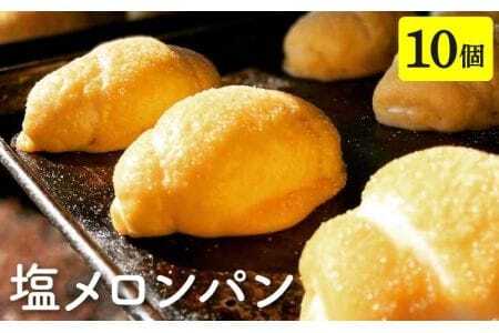 メロンパン 塩メロンパン 10個セット 国産メロンパン 宇城市産メロンパン 人気メロンパン メロンパン パン 菓子パン スイーツ おやつ 朝食 軽食 冷凍 詰め合わせ 熊本県 宇城市