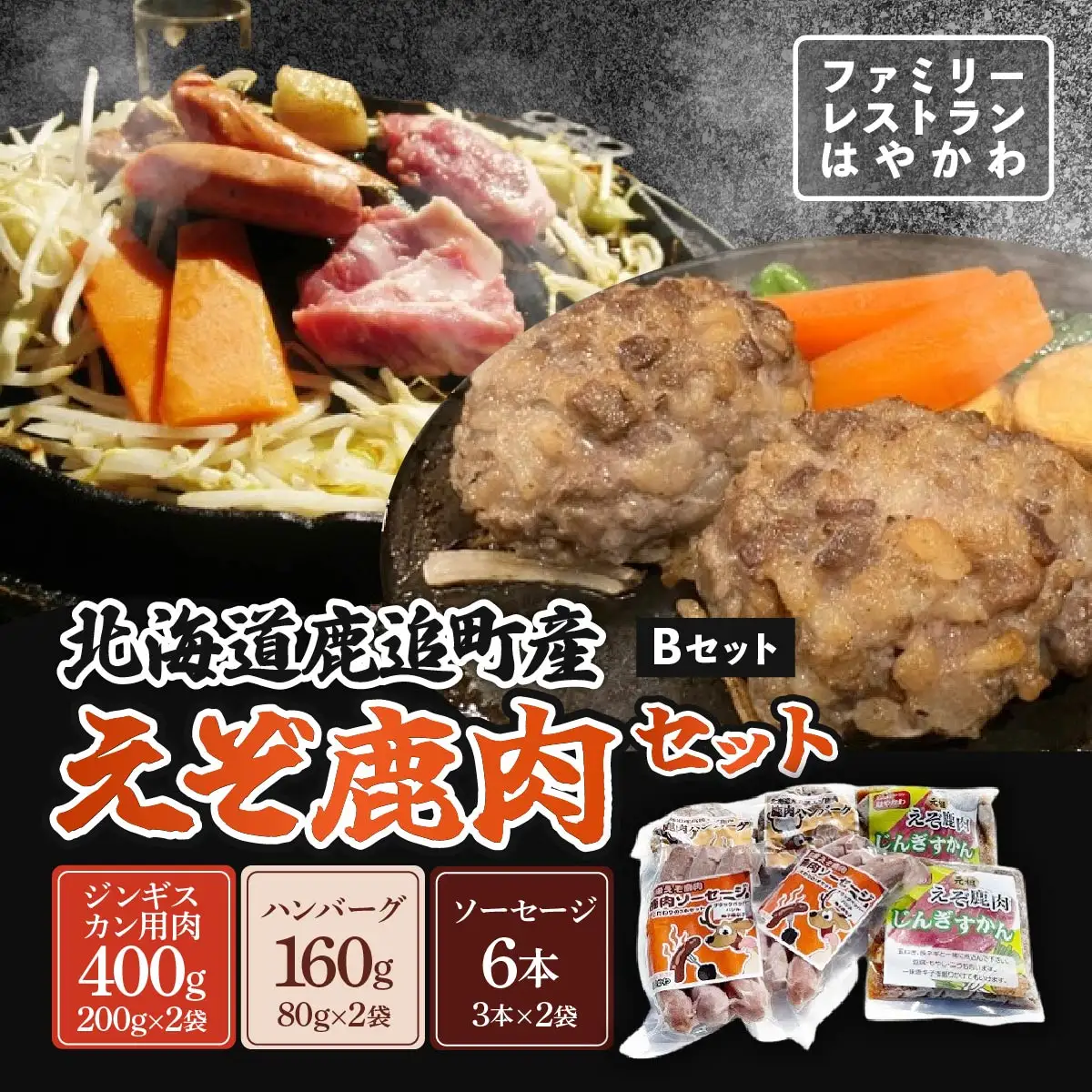 えぞ鹿肉セットB  SKF004 【 ふるさと納税 人気 おすすめ ランキング エゾシカ肉 えぞ鹿肉 蝦夷鹿肉 蝦夷シカ肉 えぞ鹿ジンギスカン えぞ鹿ソーセージ えぞ鹿ハンバーグ 北海道 鹿追町 送料無料 】 SKF004