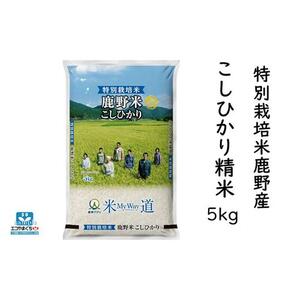 特別栽培米鹿野産こしひかり精米5kg（5kg×1袋)＊北海道・沖縄・離島への配送不可＊