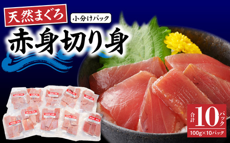 ＜選べる配送月＞【 神奈川県漁連 】 ＜ 小分けパック で 使いやすい ＞切れてる 天然マグロ 100g×10パック  M077-005 冷凍 マグロ