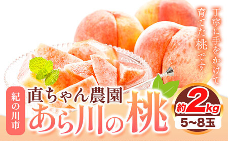 あら川の桃 約2kg(5～8玉) 