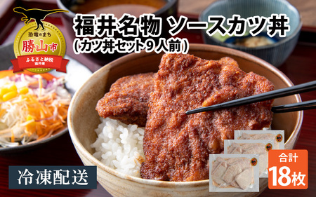 福井名物 ソースカツ丼セット9人前 [A-037020]