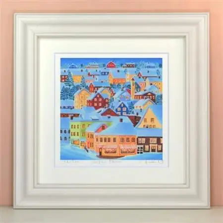 栗乃木ハルミ版画額装品「Sugar town」【1228459】