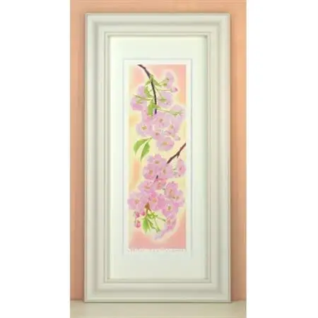 栗乃木ハルミ版画額装品「さくら」【1423309】
