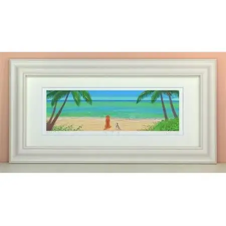 栗乃木ハルミ版画額装品「友情3」【1423312】