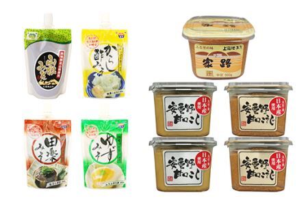 1611信州みそ詰め合わせ（7種：総容量3.98kg）