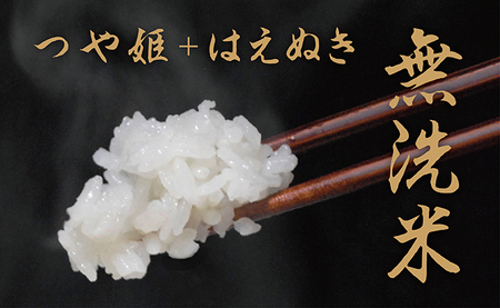無洗米 つや姫・はえぬき セット 令和7年産 10kg（各5kgずつ）2025年産 山形県 朝日町産 精米 米 こめ コメ