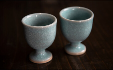 【陶器】冷酒・ワイン杯　2個セット
