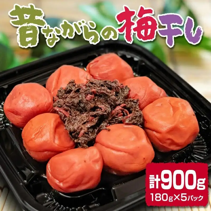 『南高梅』昔ながらの酸っぱい梅干し 180g×5パック 合計900g 小分け＜18-1a＞