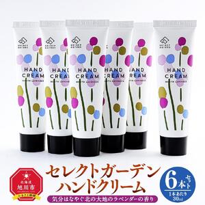 セレクトガーデン ハンドクリーム　30ｍｌ×６本セット　気分はなやぐ北の大地のラベンダーの香りｌハンドクリーム_03429