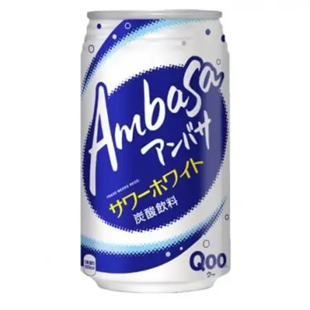 アンバササワーホワイトfromQoo　350ml缶×24本_飲料・ドリンク 炭酸飲料 ジュース _【1484178】