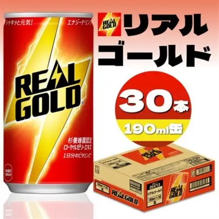リアルゴールド 190ml缶×30本_飲料・ドリンク 炭酸飲料 ジュース _【1484190】