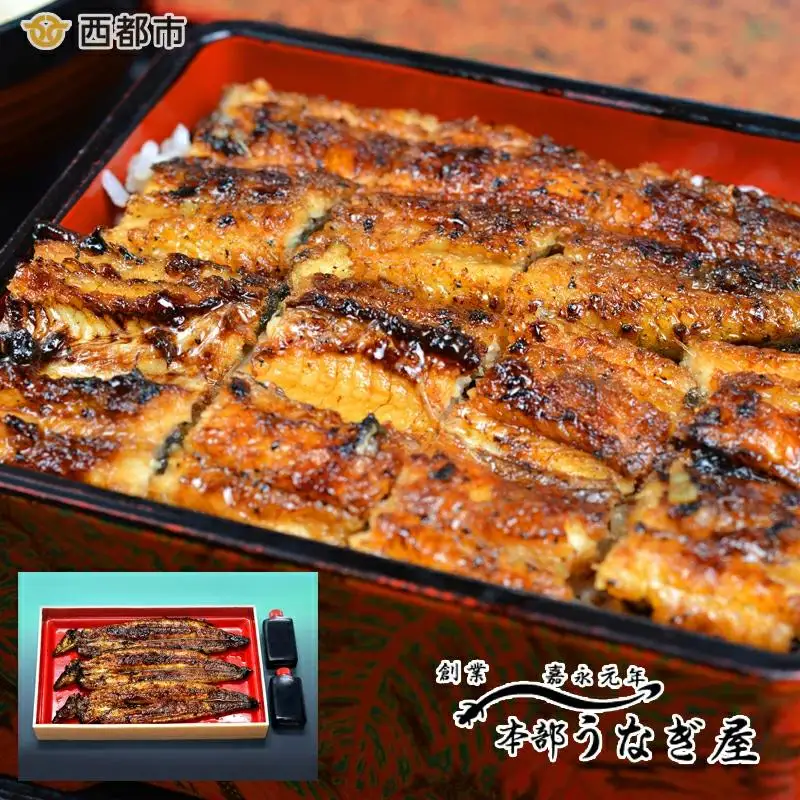 老舗「本部うなぎ屋」国産鰻の蒲焼き３尾＜12-2a＞