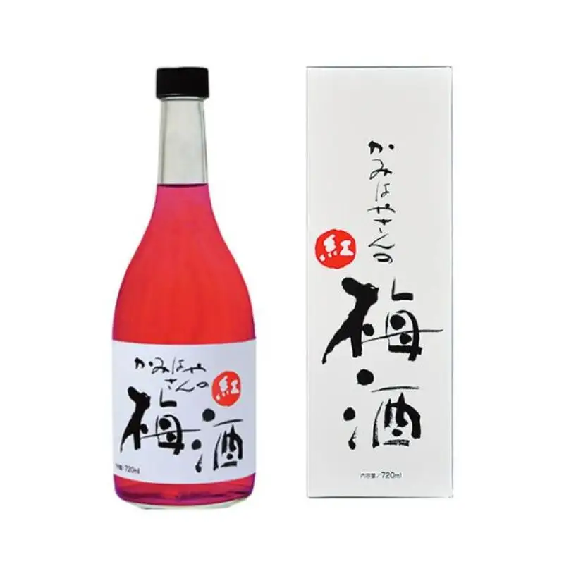 かみはやさんの梅酒 【紅】 720ml アルコール度数11％ / 梅 うめ 梅酒 酒 紀州南高梅 南高梅 和歌山 紀州産 完熟梅 本格梅酒 ギフト プレゼント お土産 手土産 贈答 お歳暮 リキュール 【okh022】