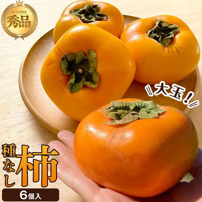 柿(種無し) 6個入 秀品大玉［2026年9月末頃より発送］［KT1］柿