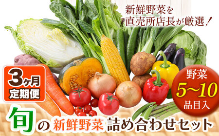 【3ヶ月定期便】旬の新鮮野菜詰め合わせセット