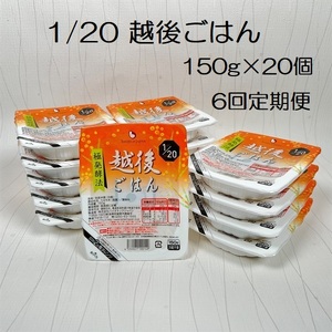 【たんぱく質調整食品】【6ヶ月定期便】 1/20 越後ごはん 150g×20個 ×6回 バイオテックジャパン 越後シリーズ 1V48096