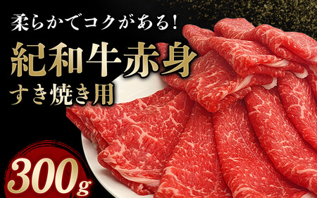 紀和牛 すき焼き用 赤身 300g【冷蔵】/ 牛肉 すき焼き すき焼き用赤身 赤身肉 牛肉 肉 国産牛 ブランド牛 和牛 【tnk302-1】