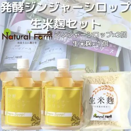 発酵ジンジャーシロップ＆生米麹A5-15_調味料   _【配送不可地域：離島】【1482023】