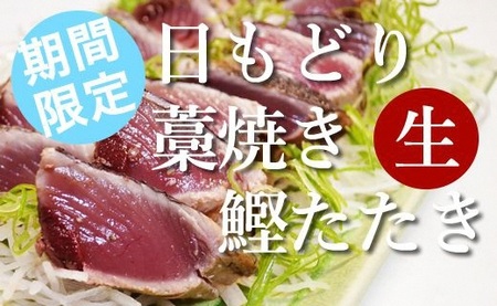【期間限定】日もどり「生」初鰹藁焼きたたき 2～3節 鰹［1288-2］
