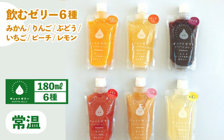 【ゼリー】飲むゼリー 6種  6個入 [m01-a023]