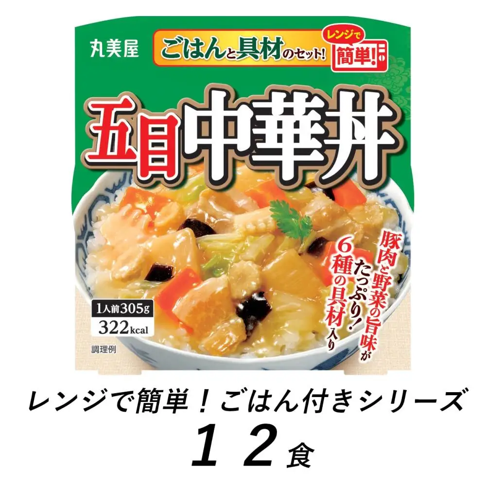 五目中華丼 レンジで簡単！ ごはん付き 12食 レトルト レトルト レトルト レトルト レトルト レトルト J85 