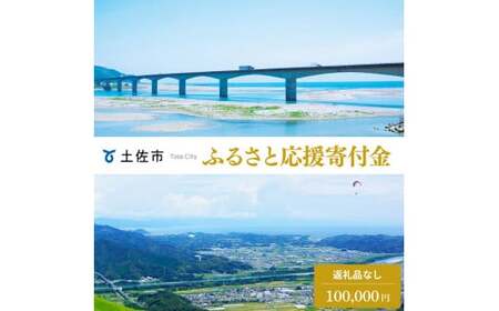 土佐市への寄付 (返礼品はありません) 高知県 土佐市 返礼品なし 1口 100000円  応援 寄付【土佐市役所】 [BQCD007]