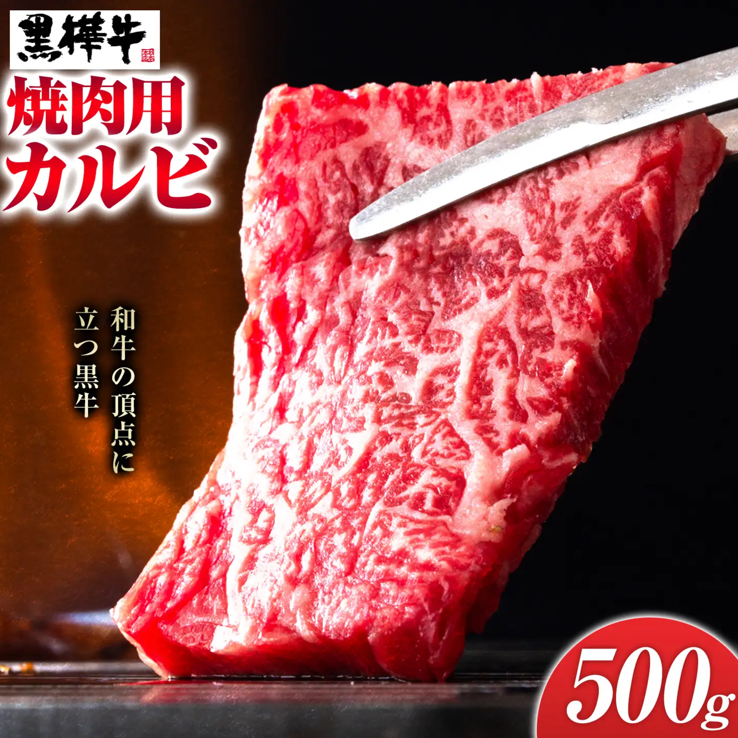 くまもと黒毛和牛 黒樺牛 A4～A5等級 焼肉用カルビ 500g 株式会社杉本本店 《90日以内に出荷(土日祝除く)》熊本県 菊池市 牛肉 牛 霜降り 赤身 お肉 焼き肉 BBQ 黒毛和牛 国産 九州産 熊本県産 冷凍 送料無料